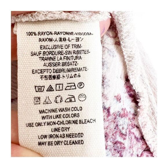 Free People Swing Dress Womens XS Floral Sleeveless Tea Combo Boho Flowy - Picture 7 of 10